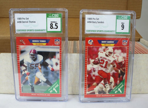 1989 Pro Set Football Complete Set w/ Barry Sanders CSG 9 RC