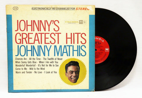 VINTAGE Johnny Mathis Greatest Hits LP Vinyl Record Album CS 8634