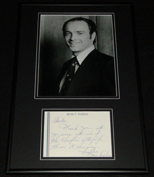 Kevin Dobson Signed Framed Handwritten Note & Photo Display Kojak