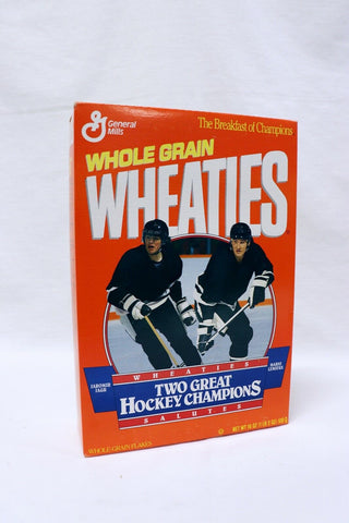 ORIGINAL Vintage 1992 Mario Lemieux Jaromir Jagr Penguins Cup Empty Wheaties Box