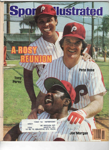 Mar 14 1983 Sports Illustrated Magazine Pete Rose Tony Perez Joe Morgan Phils