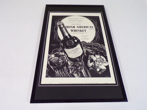 1937 Jameson Whiskey Framed 11x17 ORIGINAL Vintage Advertising Poster