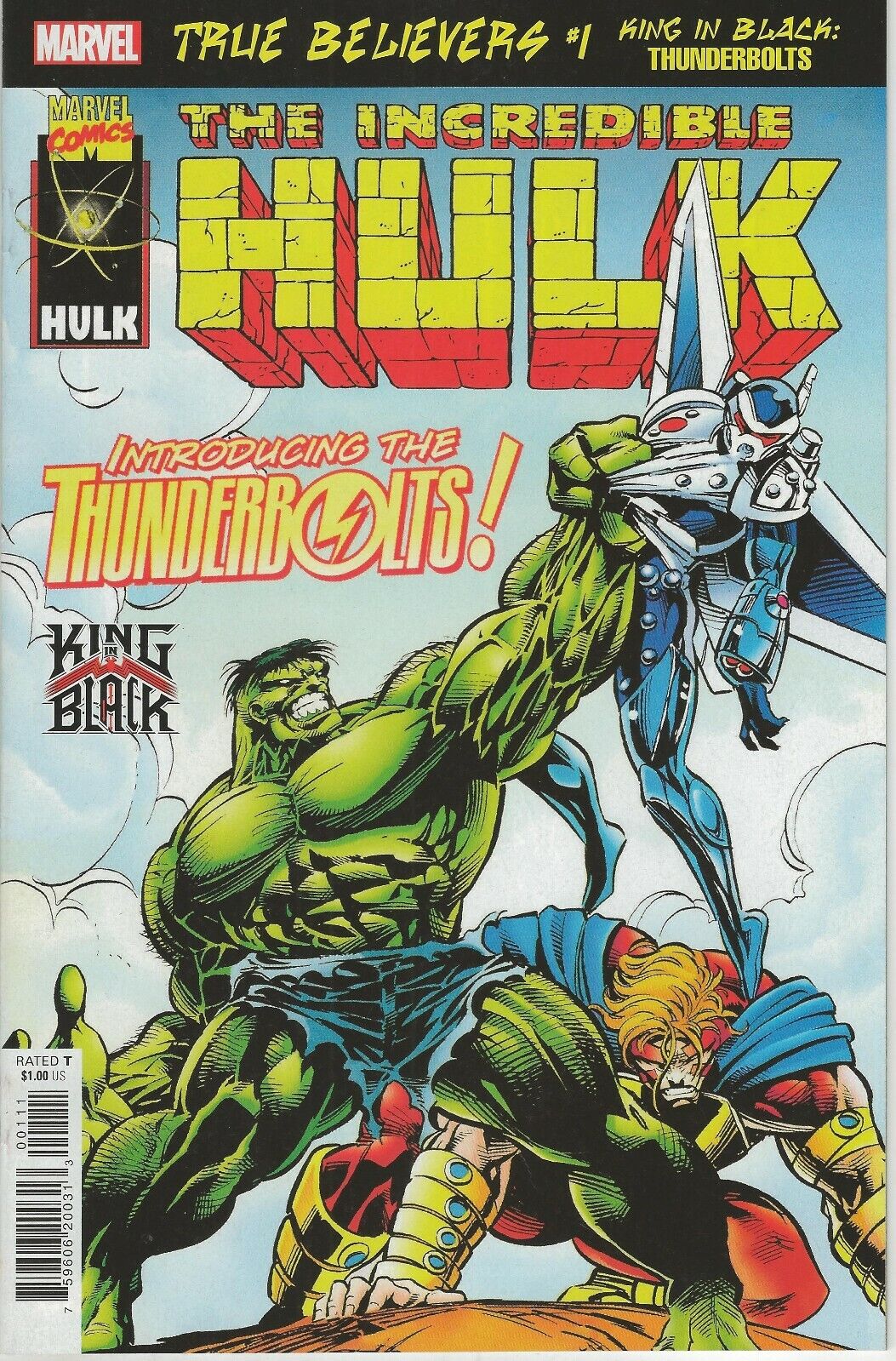 True Believers King in Black Thunderbolts #1 2021 Marvel Comics Reprint Hulk 449