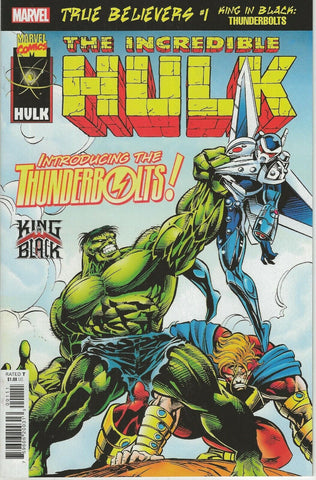 True Believers King in Black Thunderbolts #1 2021 Marvel Comics Reprint Hulk 449