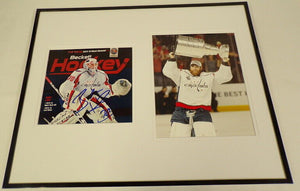 Braden Holtby Signed Framed 16x20 Photo Display JSA Capitals Stanley Cup