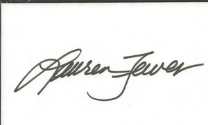 Lauren Tewes Signed 3x5 Index Card Love Boat