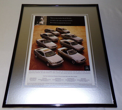 1998 Mercedes Benz Pittsburgh Area Framed 11x14 ORIGINAL Advertisement