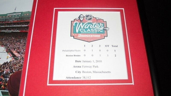 2010 Winter Classic Flyers vs Bruins Framed 12x18 Photo Display