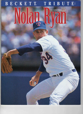 VINTAGE 1993 Beckett Nolan Ryan Tribute Magazine