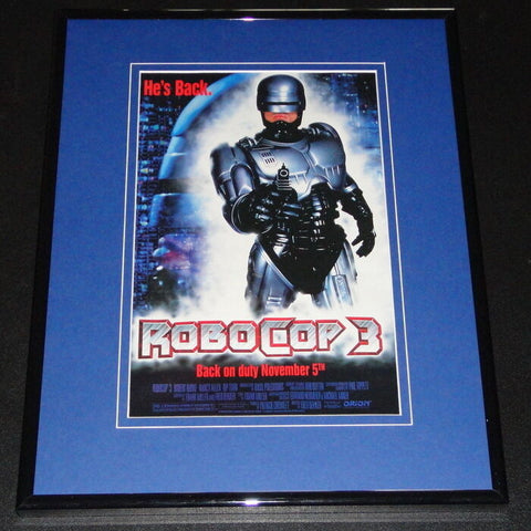 1993 Robocop 3 11x14 Framed ORIGINAL Advertisement Robert Burke Nancy Allen