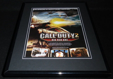 Call of Duty 2 2005 Xbox Playstation Framed 11x14 ORIGINAL Vintage Advertisement