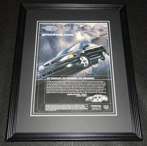 2000 Pontiac Grand Am 11x14 Framed ORIGINAL Vintage Advertisement 