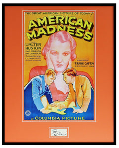 Pat O'Brien Signed Framed 16x20 American Madness Poster Display 