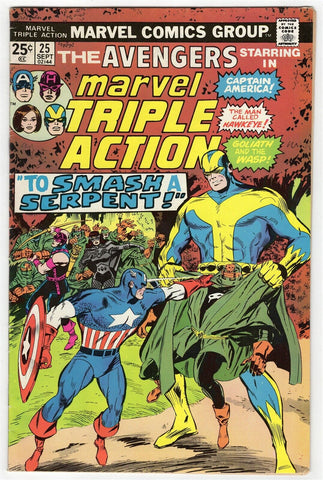 Marvel Triple Action #25 ORIGINAL Vintage 1975 Reprints Avengers 33