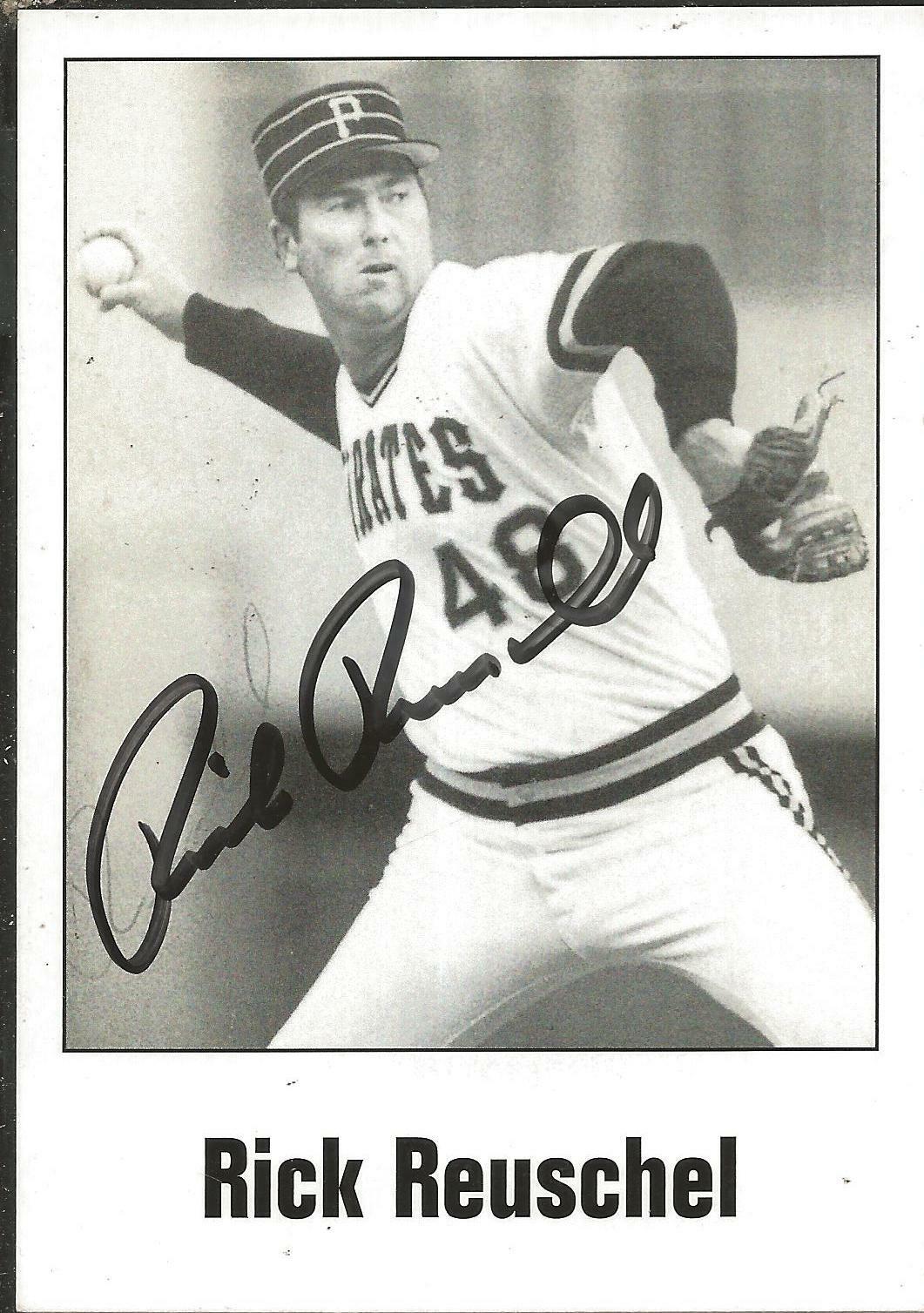 Rick Reuschel Signed 5x7 Photo Pirates 3x All Star