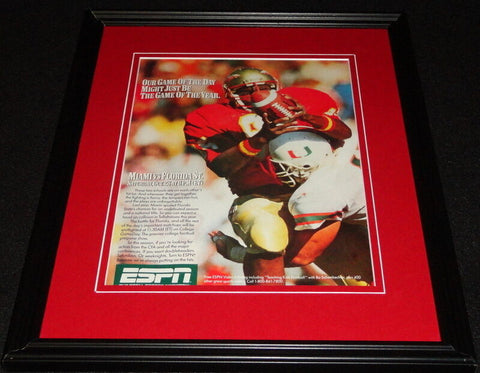 1988 Florida State vs Miami on ESPN 11x14 ORIGINAL Vintage Advertisement