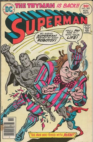 Superman #305 ORIGINAL Vintage 1976 DC Comics 