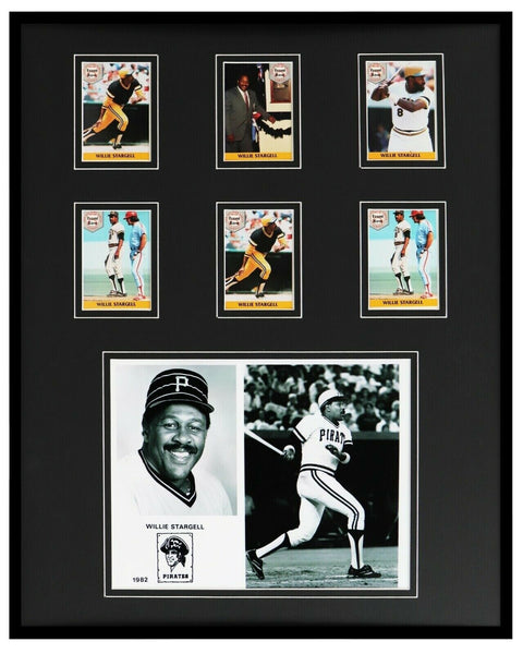 Willie Stargell Framed 16x20 Photo & Card Set Display Pittsburgh Pirates