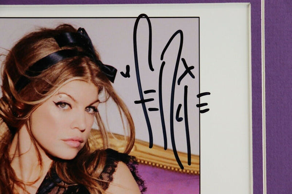 Fergie Signed Framed 16x20 CD & Photo Set JSA Black Eyed Peas The Dutchess