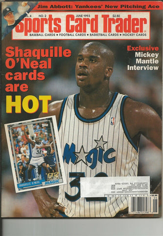 ORIGINAL Vintage June 1993 Sports Card Trader Magazine Shaquille O'Neal