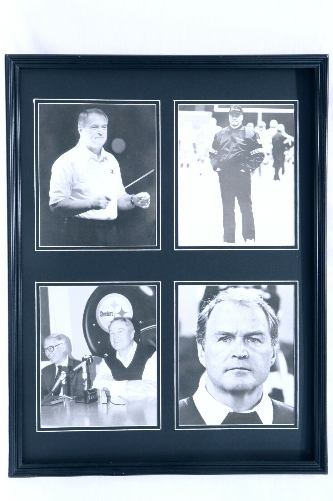 Chuck Noll Framed 18x24 Photo Set Pittsburgh Steelers Coach