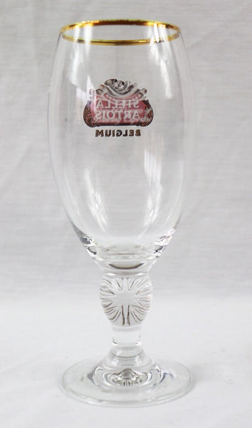 VINTAGE Stella Artois Gold Rim Belgium Beer Glass