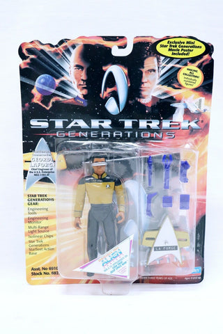 VINTAGE SEALED 1994 Star Trek Generations Geordi Laforge Action Figure