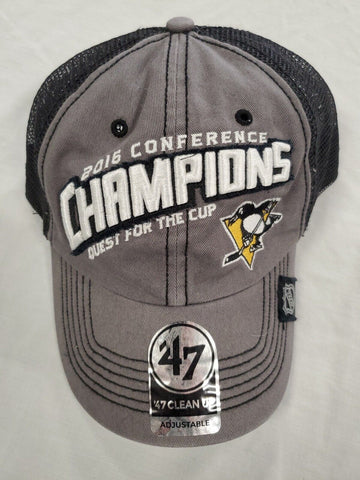 NWT '47 Pittsburgh Penguins 2016 Conference Champs Adjustable Snapback Cap Hat