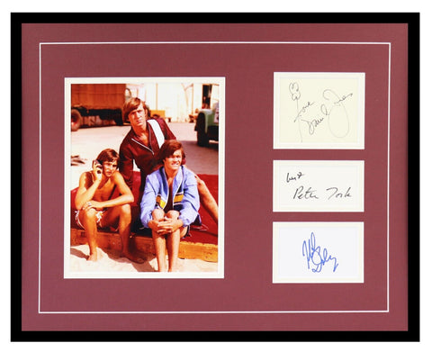 The Monkees Group Signed Framed 16x20 Photo Display AW