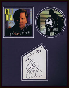 Collin Raye Signed Framed 11x14 Extremes CD & Photo Display 