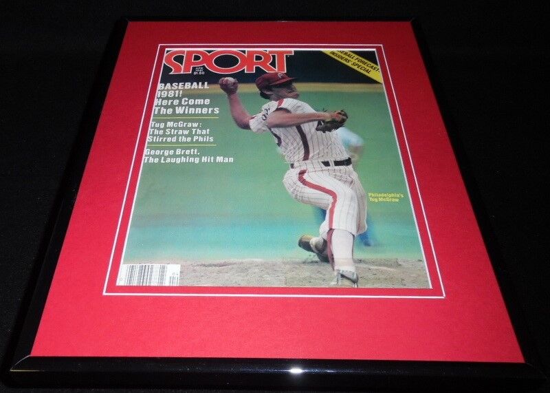 Steve Carlton 11x14 Framed ORIGINAL 1981 Sport Magazine Cover Phillies