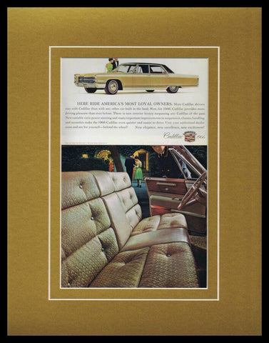 1966 Cadillac Framed 11x14 ORIGINAL Vintage Advertisement 