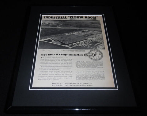 1951 Territorial Information Dept Framed 11x14 ORIGINAL Vintage Advertisement