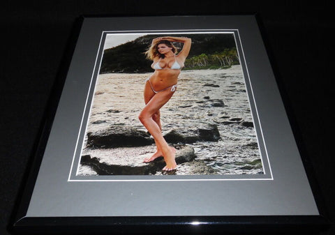 Kate Upton White Bikini Framed 11x14 Photo Display 