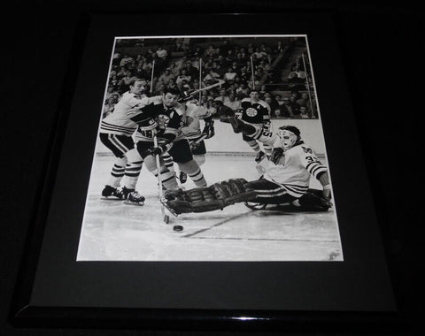 Phil vs Tony Esposito Framed 11x14 Photo Display Bruins Blackhawks