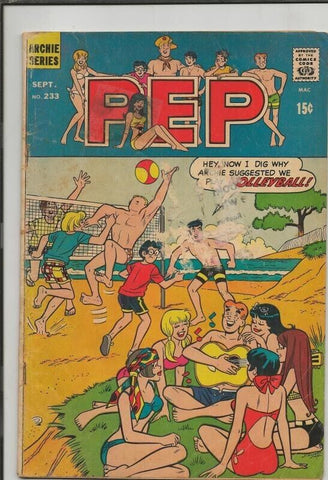 Pep #233 ORIGINAL Vintage 1969 Archie Comics