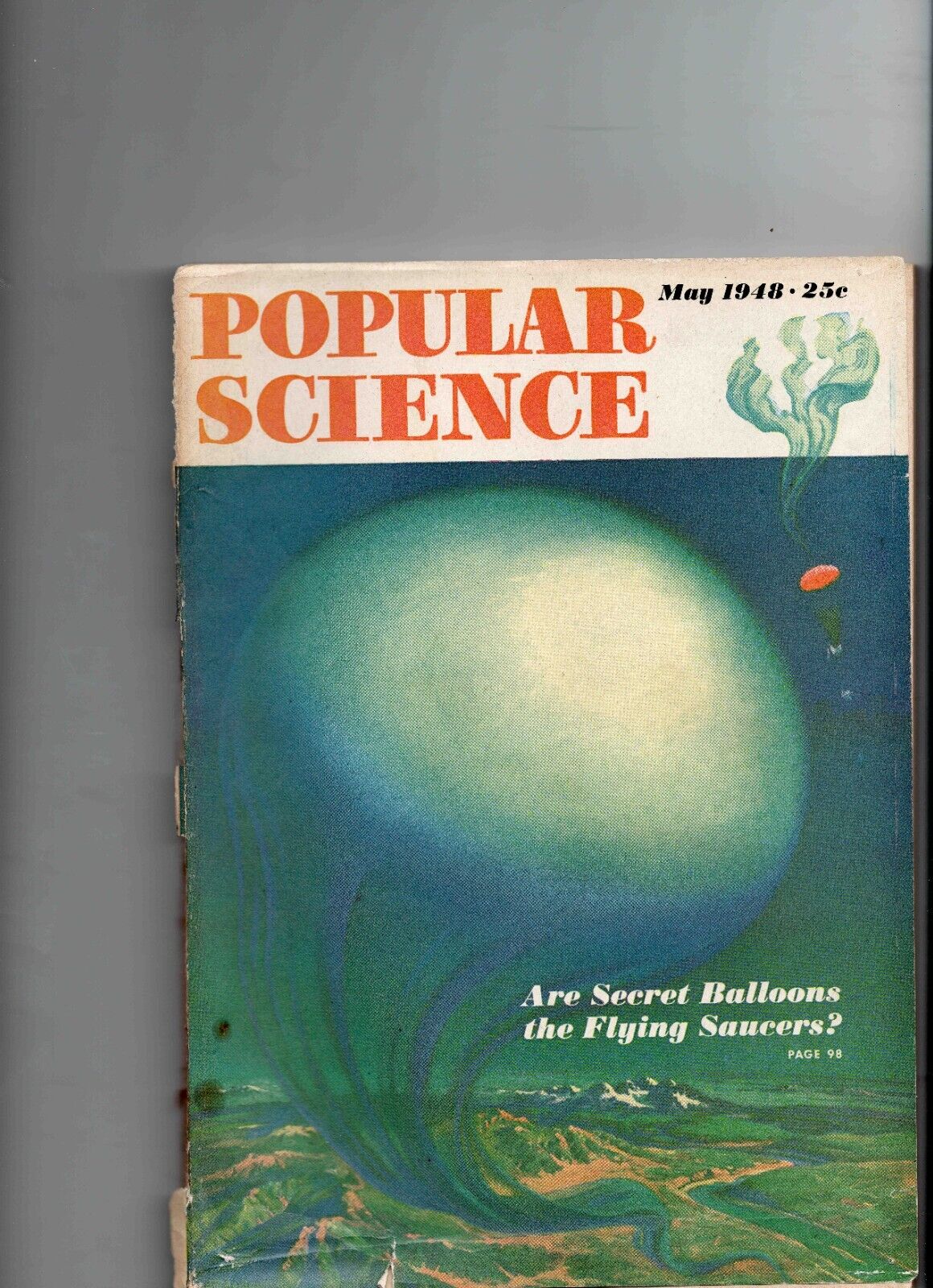 VINTAGE May 1948 Popular Science Magazine Flying Saucers