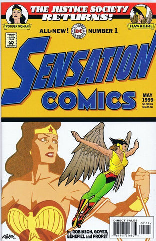 Sensation Comics #1 ORIGINAL Vintage 1999 DC Comics Wonder Woman Hawkgirl