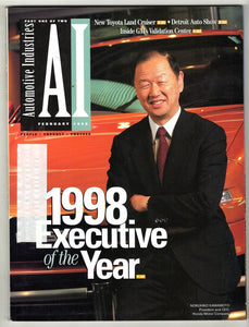 VINTAGE Feb 1998 Automotive Industries Magazine Nobuhiko Kawamoto Honda