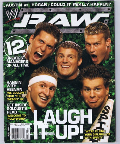 ORIGINAL Vintage June 2006 RAW Magazine Laugh It Up!