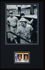 Al Hrabosky Signed Framed 11x17 Photo Display Braves Cardinals