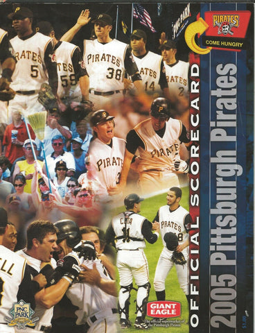 ORIGINAL Vintage 2005 Pirates Scorecard Unused Giant Eagle PNC Park