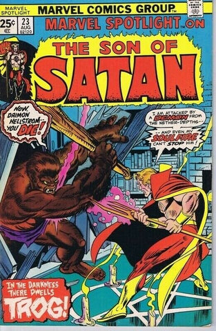 Marvel Spotlight #23 ORIGINAL Vintage 1975 Marvel Comics Son of Satan Trog