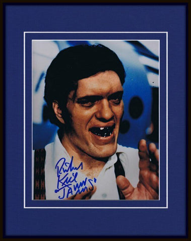 Richard Kiel Signed Framed 11x14 Photo Display B'BC James Bond Jaws Inscription