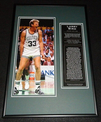 Larry Bird Boston Celtics Framed 12x18 Photo Display