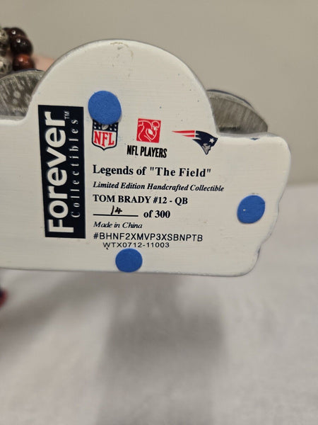 Tom Brady Forever Collectibles Bobblehead Patriots Rings 14/300