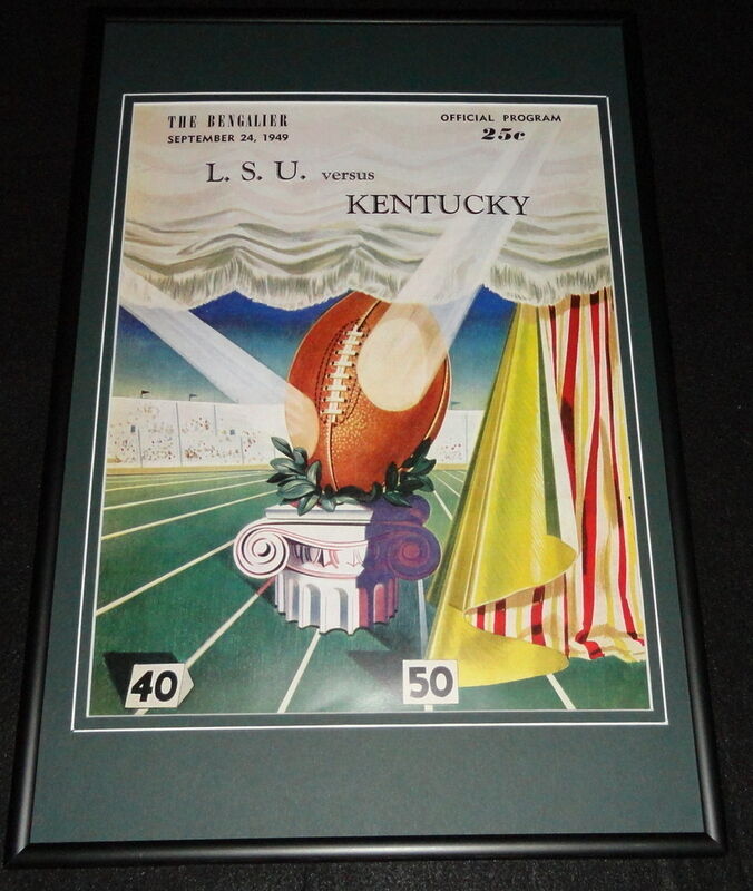 1949 LSU vs Kentucky Football Framed 10x14 Poster Official Repro