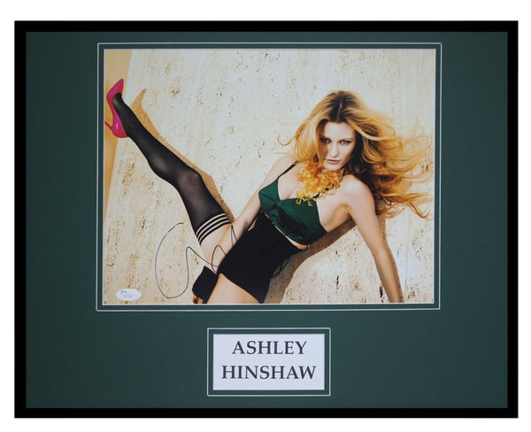 Ashley Hinshaw Signed Framed 16x20 Stockings Heels Photo Display JSA