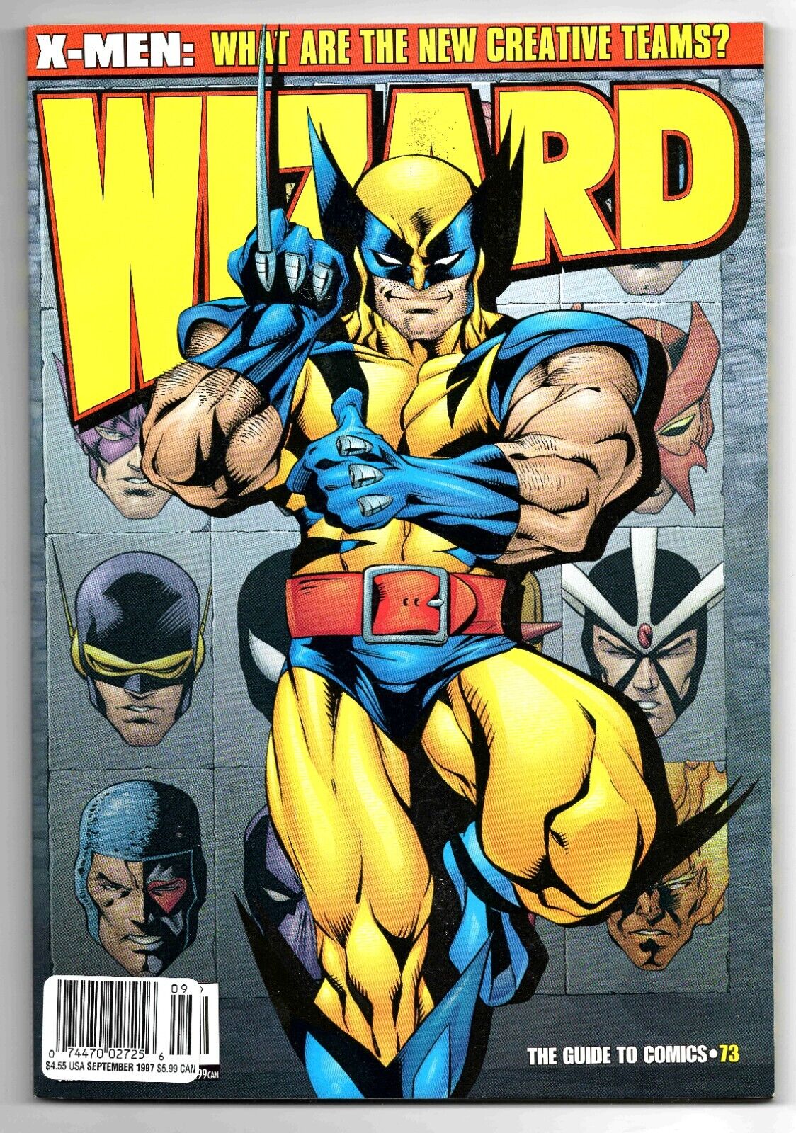 Wizard Magazine #73 VINTAGE 1997 Wolverine X-Men