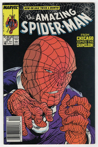 Amazing Spiderman #307 ORIGINAL Vintage 1988 Marvel Comics Origin Chameleon